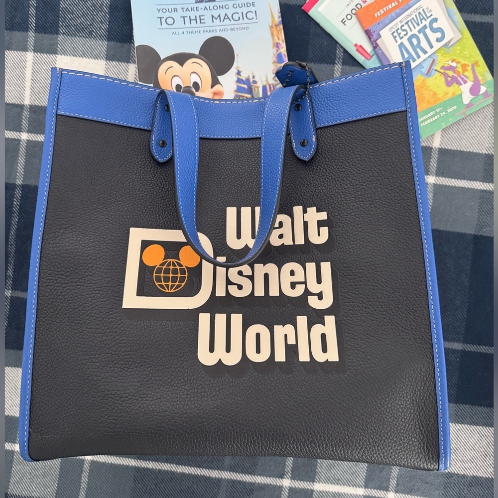 Coach x Disney Parks Walt Disney World Leather Field Tote